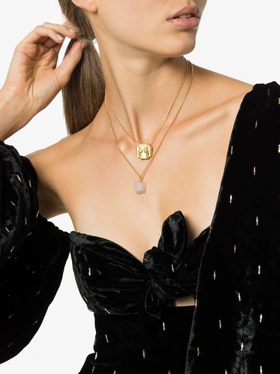 Shop Anissa Kermiche Rubies Boobies Ruby Necklace In Gold