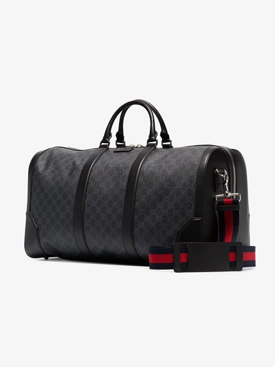 Shop Gucci Black Gg Supreme Large Duffle Bag