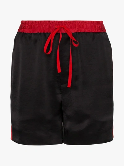 Shop Gucci Shorts Mit Logo-streifen In Black