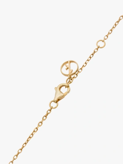 Shop Anissa Kermiche Gold-plated Silver Finger Necklace In Metallic