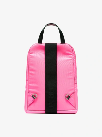 Shop Prada One-shoulder Backpack In Pink