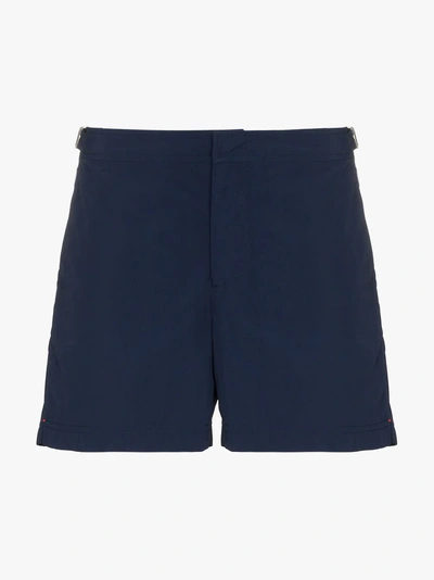 Shop Orlebar Brown 'setter' Badeshorts In Blue