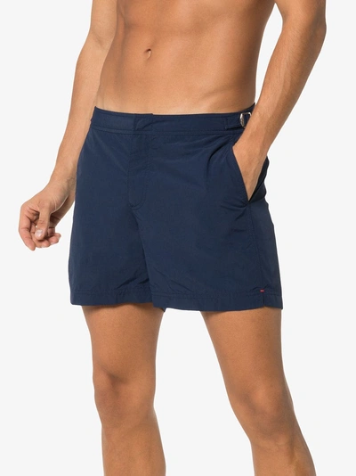 Shop Orlebar Brown Navy Setter Swim Shorts - Men's - Polyester/polyamide In Blue