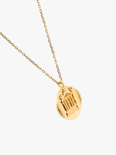 Shop Anni Lu 18k Gold-plated Love Coin Necklace