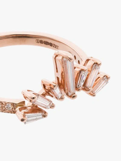 Shop Jacquie Aiche 14k Rose Gold Halo Diamond Ring