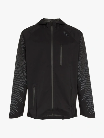 Shop 2xu Heat Hooded Jacket In Black
