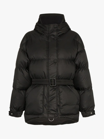 Shop Ienki Ienki Michelin Belted Feather Down Puffer Jacket In Black