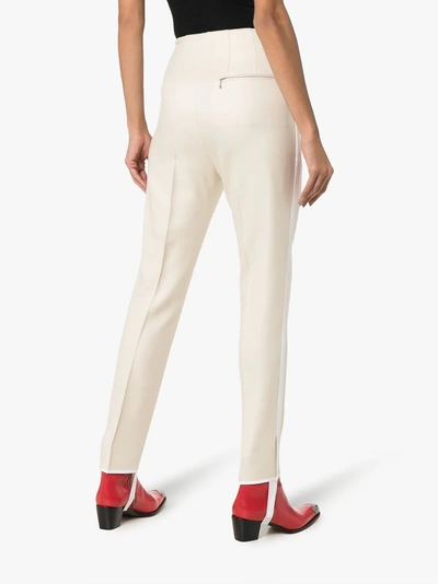 Shop Golden Goose Deluxe Brand Maya Slim Leg Trousers In White