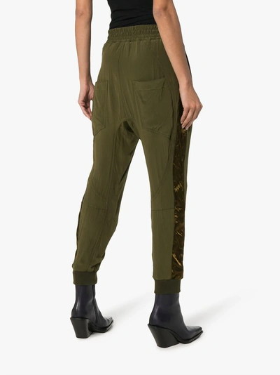 Shop Haider Ackermann Jogginghose Mit Samtstreifen In Green