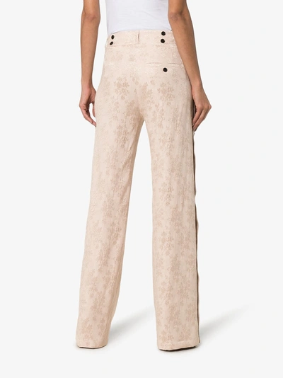 Shop Ann Demeulemeester Rosalia Old Rose Trousers In Pink