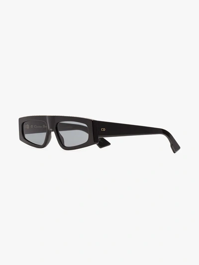 Shop Dior Eyewear Verzierte Sonnenbrille In Black