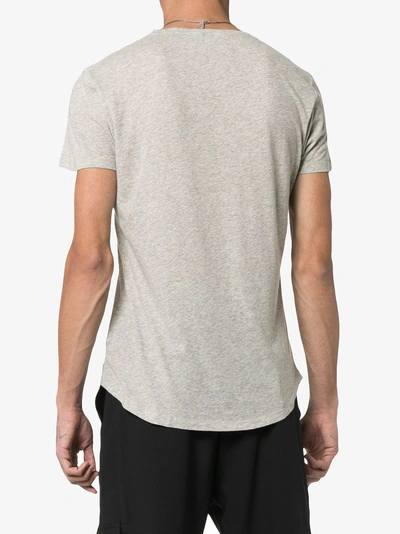 Shop Orlebar Brown Short Sleeved Cotton T-shirt In Grey