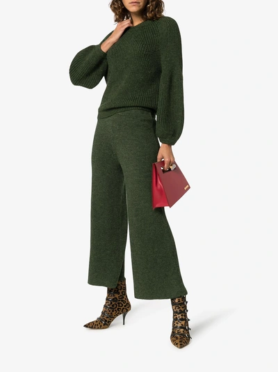 Shop Mara Hoffman Eliza Alpaca Knitted Jumper In Green
