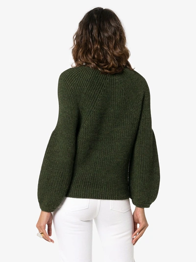 Shop Mara Hoffman Eliza Alpaca Knitted Jumper In Green
