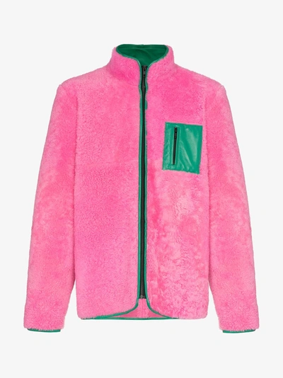 Shop Ashley Williams Alice Fleece Jacket In Pink