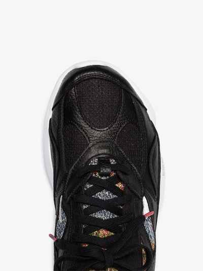 Shop Reebok Black, White And Multicoloured 3d Opus Sneakers