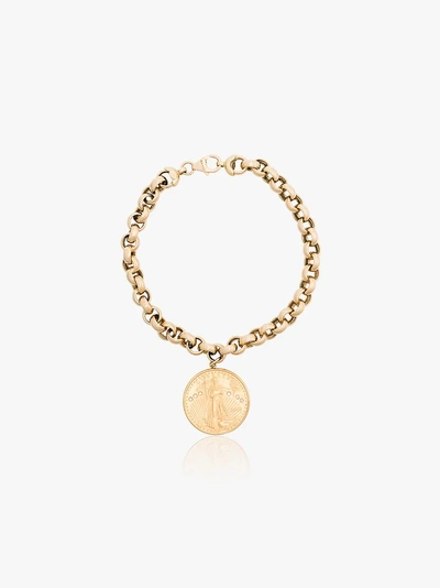 Shop Shay 18k Yellow Gold Coin Diamond Bracelet