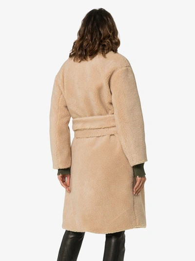 Shop Michael Lo Sordo Fili Faux Fur Coat In Brown