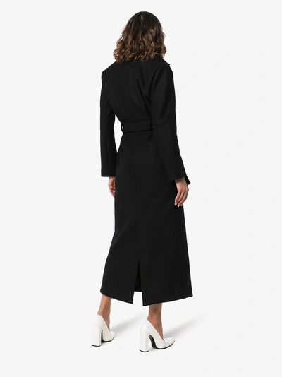 Shop Jacquemus Le Manteau Aissa Long Coat In Black