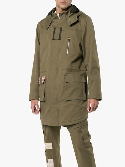Shop 78 Stitches Army Parka In Green