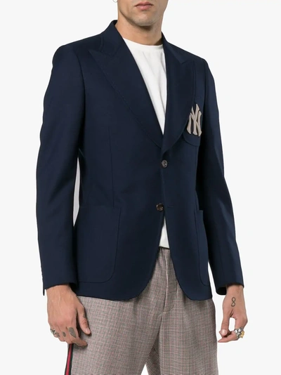Denim jacket Gucci - NY Yankees™ patch denim jacket - 475024XRC854494