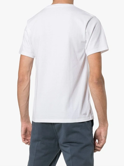 Shop Sophnet . Logo Print T-shirt In White