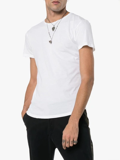 Shop Orlebar Brown Tailored Fit Cotton T-shirt In White