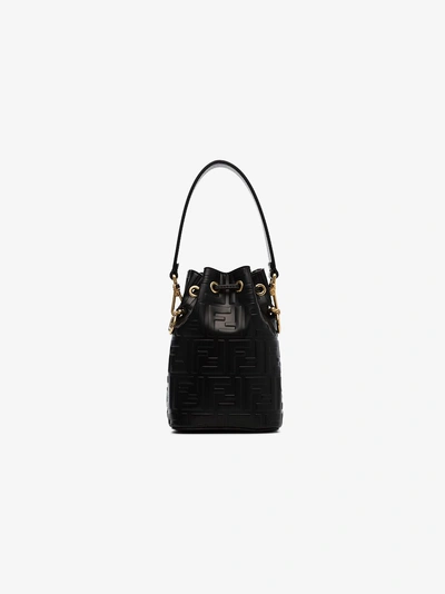 FENDI: Mon Tresor canvas bag - Black  Fendi mini bag 8BS010ANY3 online at