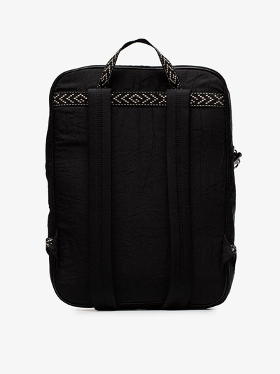 Shop Gucci Black Logo Badge Embellished Backpack