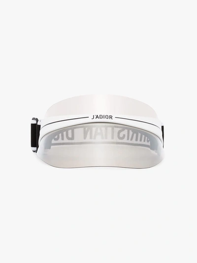 Shop Dior Silver Club1 J'a Visor In Black