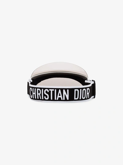 Shop Dior Silver Club1 J'a Visor In Black