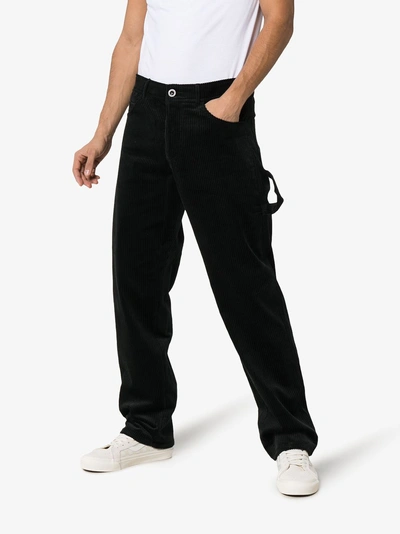 Shop Ashley Williams Corduroy Work Trousers In Black