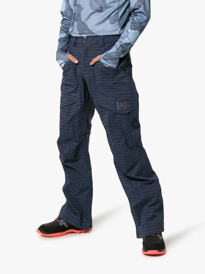 Shop Burton Ak Yurt Stripe Gore-tex Trousers In Blue