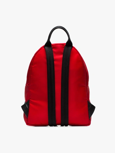 Shop Versace Gesteppter Rucksack In Red