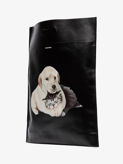 Shop Balenciaga Handtasche Mit Print In Black