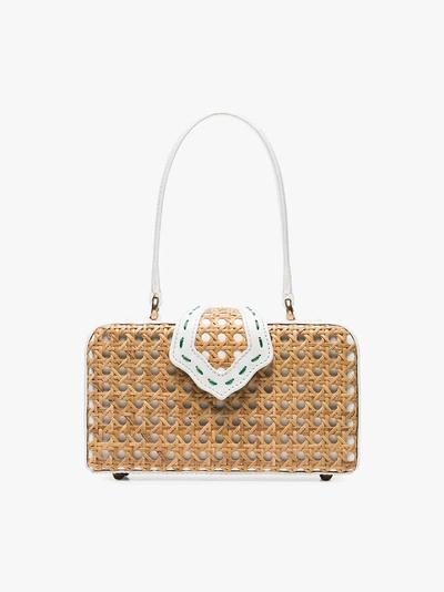 Shop Mehry Mu 'fey In The 50's' Box-tasche In White