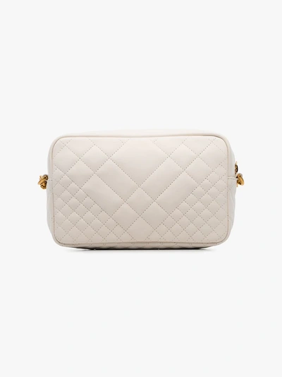 Shop Versace White Quilted Cross-body Bag