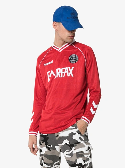 Shop 424 X Hummel 'fairfax' Fussballshirt In 3062 Red