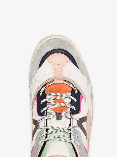 Shop Vans Multicoloured Varix Leather And Suede Sneakers In 108 - Multicoloured