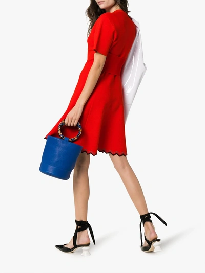 Shop Proenza Schouler 'zig Zag' Kleid In Red