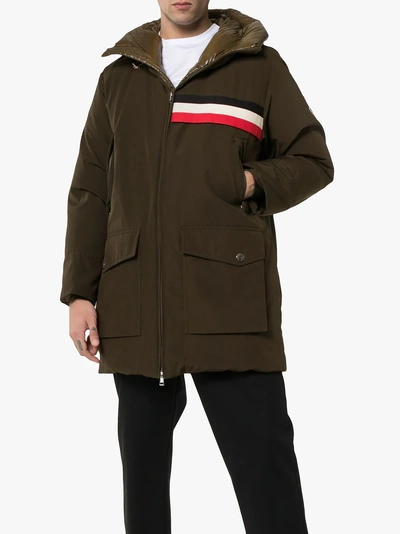 Shop Moncler 2  1952 Celan Feather Down Parka In Green