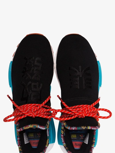 Shop Adidas Originals Adidas Adidas X Pharrell Williams Black Human Body Nmd Sneakers In 101 - Black