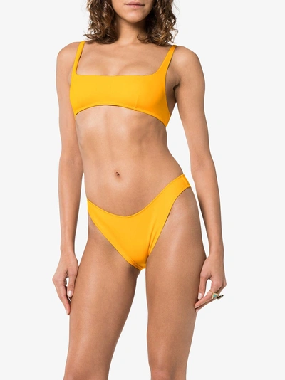 Shop Araks Quinn Jayne Bikini In 115 - Yellow