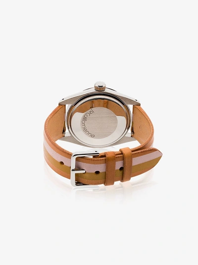Shop La Californienne Pink, Orange And Brown Rolex Honey 34 Mm Watch