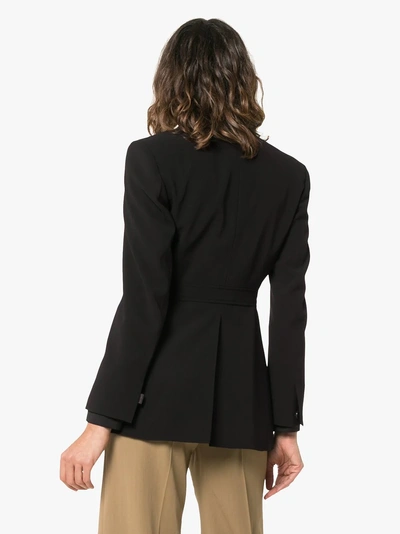 Shop Chloé Single-breasted D Ring Blazer In 001 Black