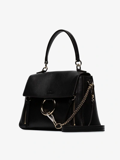 Shop Chloé Black Faye Day Leather Shoulder Bag