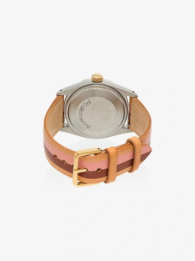 Shop La Californienne Shell Stone 34 Mm Rolex Watch In Multicoloured