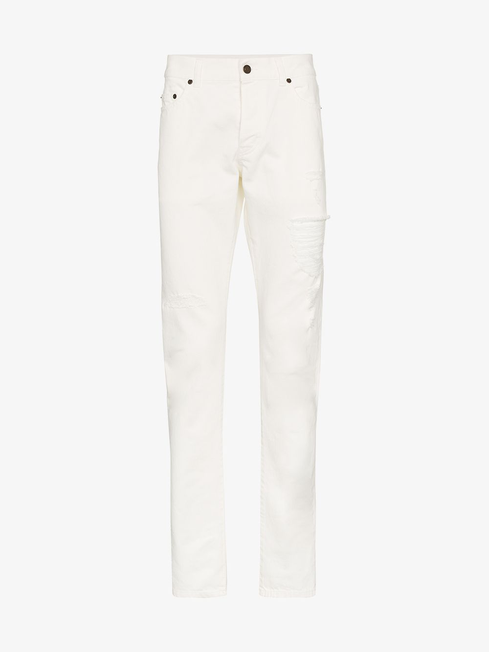 saint laurent white jeans