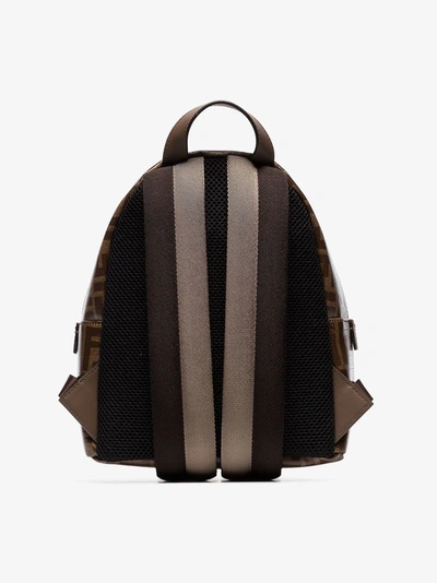 Shop Fendi Light Brown Mania Mini Backpack In Neutrals