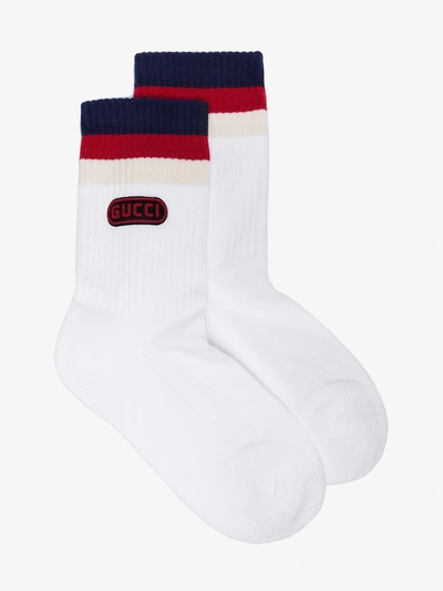 Shop Gucci Game Socks In White